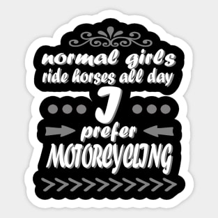 Motorcycle biker woman biker bride biker gift Sticker